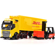 Camion Dickie Toys DHL Heavy Truck 35 cm cu lumini si sunete