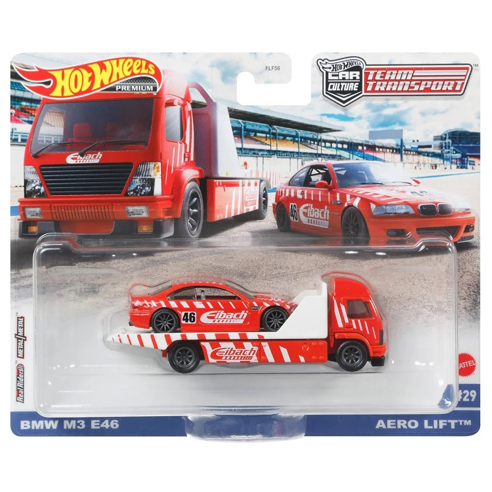 Camion Hot Wheels by Mattel Car Culture Aero Lift cu masina BMW M3 E46