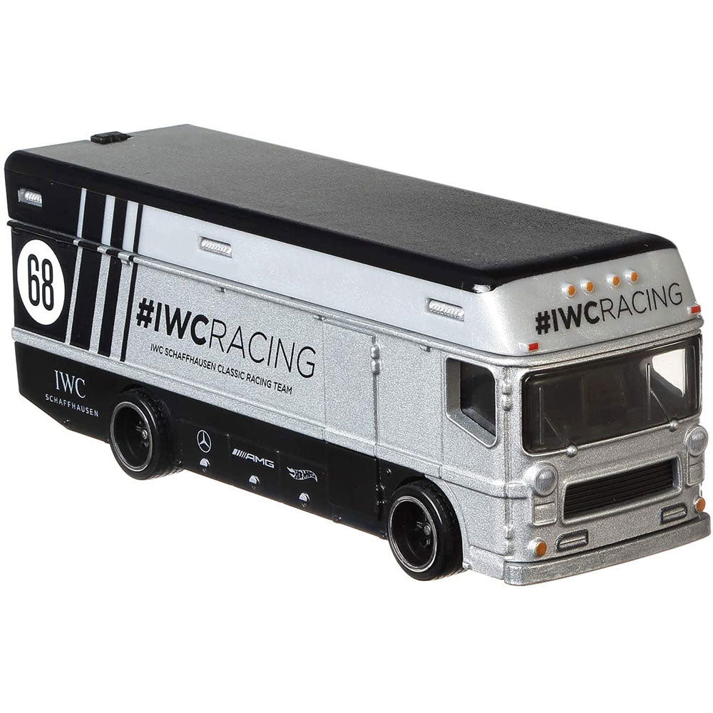 Camion Hot Wheels by Mattel Car Culture Euro Hauler cu masina Mercedes-Benz 300 SL