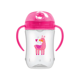 Canita cu cioc moale si manere, 270 ml, 9 luni+, roz