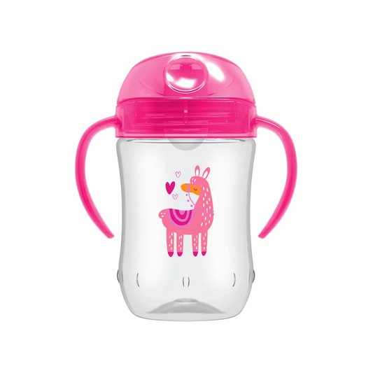 Canita cu cioc moale si manere, 270 ml, 9 luni+, roz