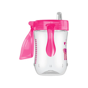 Canita cu cioc moale si manere, 270 ml, 9 luni+, roz