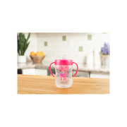 Canita cu cioc moale si manere, 270 ml, 9 luni+, roz