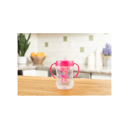Canita cu cioc moale si manere, 270 ml, 9 luni+, roz