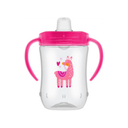 Canita cu cioc moale si manere, 270 ml, 9 luni+, roz