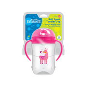 Canita cu cioc moale si manere, 270 ml, 9 luni+, roz