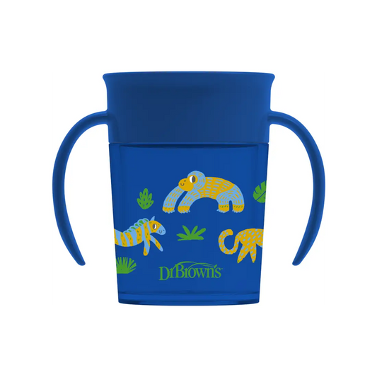 Canita cu manere, Cheers 360, 200 ml. Albastru Design, BPA Free