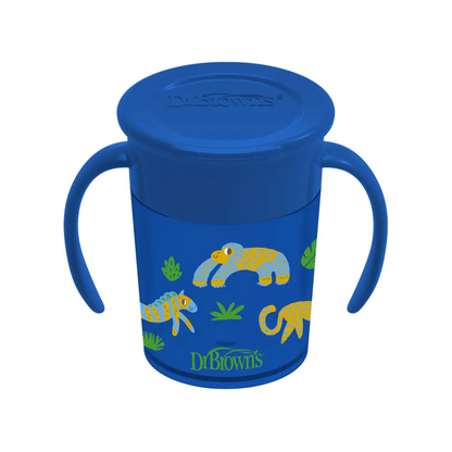 Canita cu manere, Cheers 360, 200 ml. Albastru Design, BPA Free