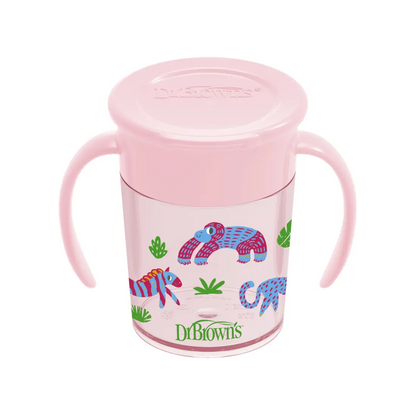 Canita cu manere, Cheers 360, 200 ml. Roz Design, BPA Free
