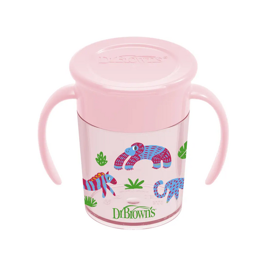 Canita cu manere, Cheers 360, 200 ml. Roz Design, BPA Free