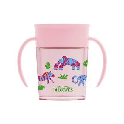 Canita cu manere, Cheers 360, 200 ml. Roz Design, BPA Free