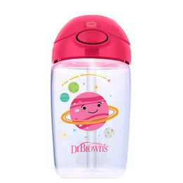 Canita cu pai si capac, 350 ml. BPA Free