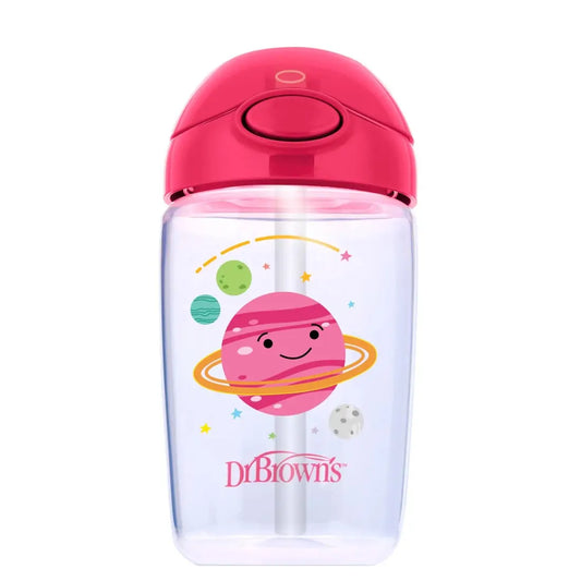 Canita cu pai si capac, 350 ml. BPA Free