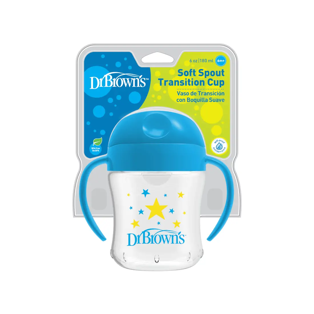 Canita tranzitie cu cioc moale si manere, 180 ml. (culori asortate)
