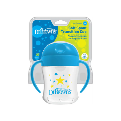 Canita tranzitie cu cioc moale si manere, 180 ml. (culori asortate)