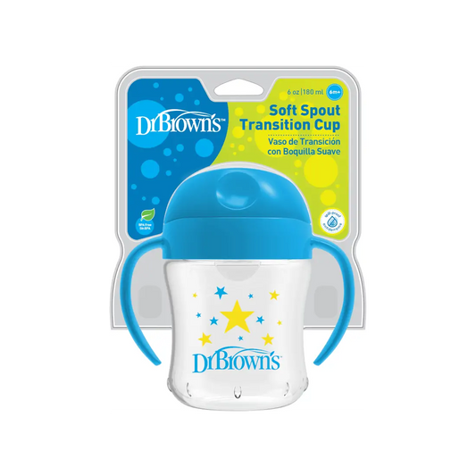 Canita tranzitie cu cioc moale si manere, 180 ml. (culori asortate)