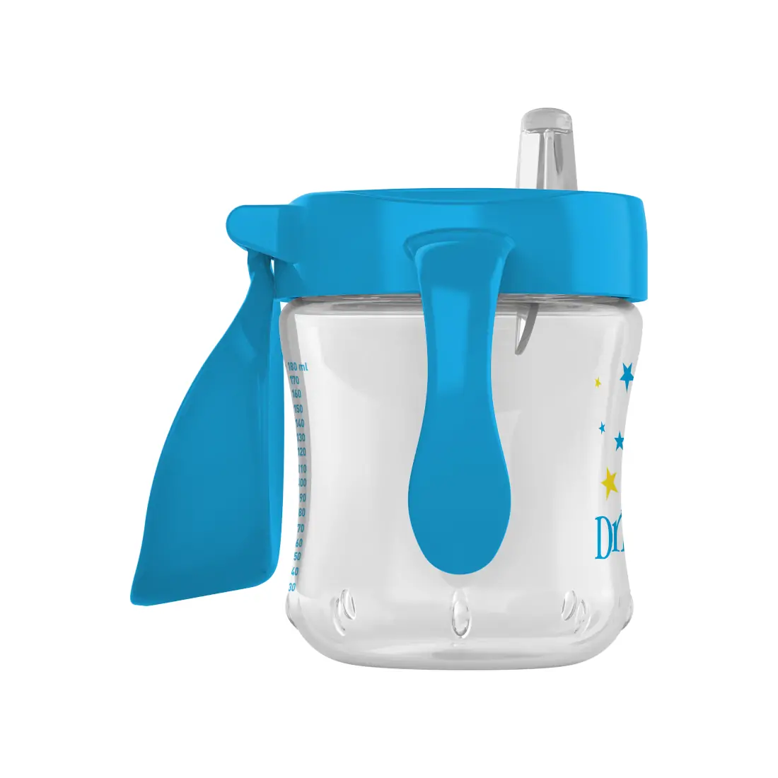 Canita tranzitie cu cioc moale si manere, 180 ml. (culori asortate)