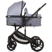 Carucior Chipolino Amore 2 in 1 ash grey, sezut transformabil in landou