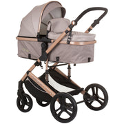 Carucior Chipolino Amore 2 in 1 macadamia, sezut transformabil in landou