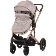 Carucior Chipolino Amore 2 in 1 macadamia, sezut transformabil in landou