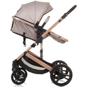 Carucior Chipolino Amore 2 in 1 macadamia, sezut transformabil in landou