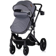 Carucior Chipolino Amore 3 in 1 cloud grey, cu scaun auto i-Size, 0–22 kg
