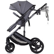 Carucior Chipolino Amore 3 in 1 cloud grey, cu scaun auto i-Size, 0–22 kg