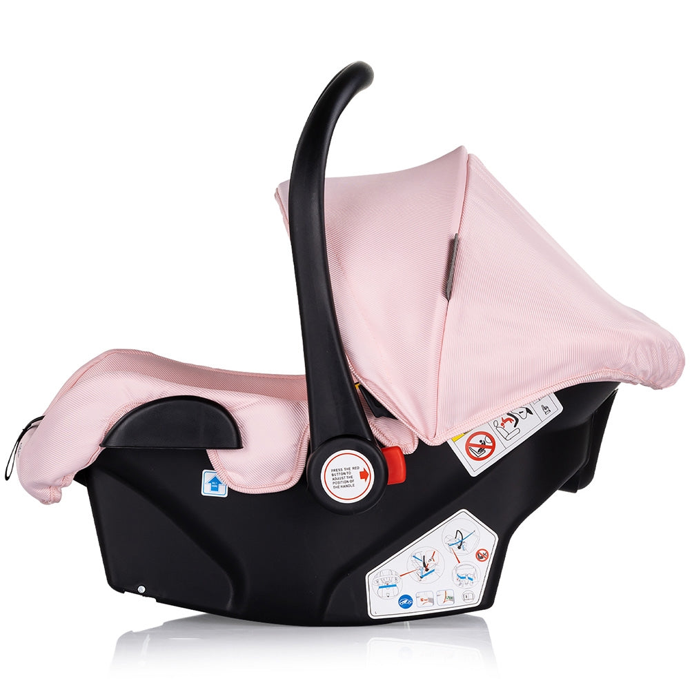 Carucior Chipolino Aura 3 in 1 pink marshmallow