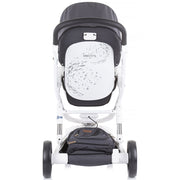 Carucior Chipolino Electra 3 in 1 silver cu cadru alb