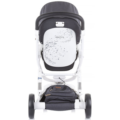 Carucior Chipolino Electra 3 in 1 silver cu cadru alb
