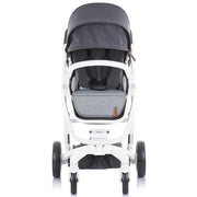 Carucior Chipolino Electra 3 in 1 silver cu cadru alb