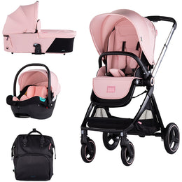Carucior Chipolino Elite 3 in 1 pink marshmallow