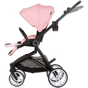 Carucior Chipolino Linea 3 in 1 flamingo cu landou si scaun auto i-Size