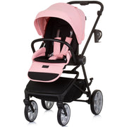 Carucior Chipolino Linea 3 in 1 flamingo cu landou si scaun auto i-Size