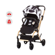 Carucior Chipolino Twister black white cu sezut rotativ