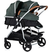 Carucior gemeni Chipolino Duo Smart 2 in 1 basil