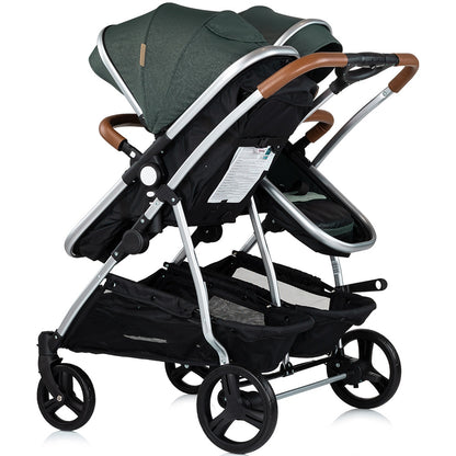 Carucior gemeni Chipolino Duo Smart 2 in 1 basil