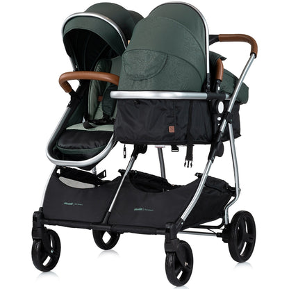 Carucior gemeni Chipolino Duo Smart 2 in 1 basil
