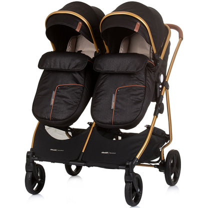 Carucior gemeni Chipolino Duo Smart 2 in 1 obsidian gold
