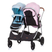 Carucior gemeni Chipolino Duo Smart 2 in 1 rose water sky