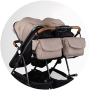 Carucior gemeni Chipolino Duo Smart 2 in 1 tiramisu