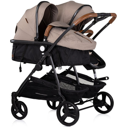 Carucior gemeni Chipolino Duo Smart 2 in 1 tiramisu
