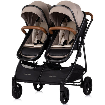 Carucior gemeni Chipolino Duo Smart 2 in 1 tiramisu