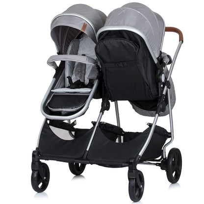 Carucior gemeni Chipolino Duo Smart 3 in 1 anthracite