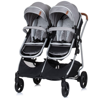 Carucior gemeni Chipolino Duo Smart 3 in 1 anthracite