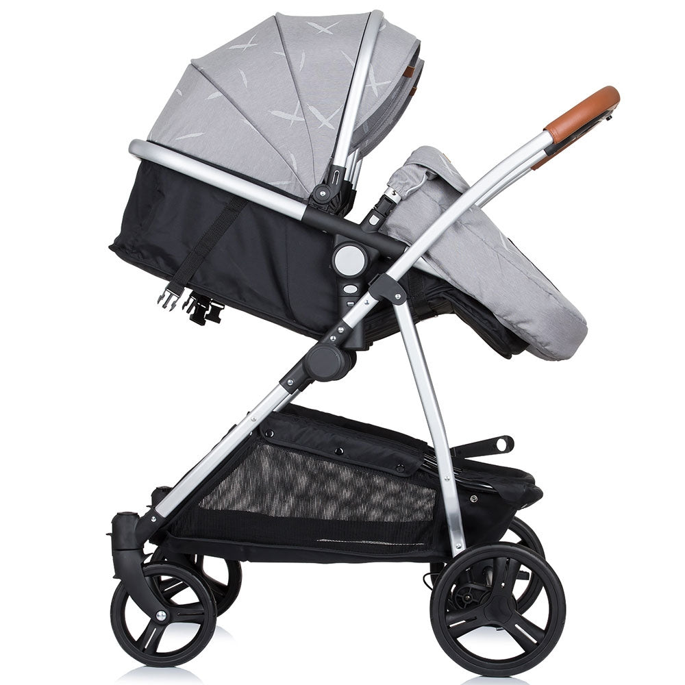 Carucior gemeni Chipolino Duo Smart 3 in 1 anthracite