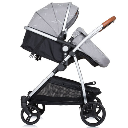 Carucior gemeni Chipolino Duo Smart 3 in 1 anthracite