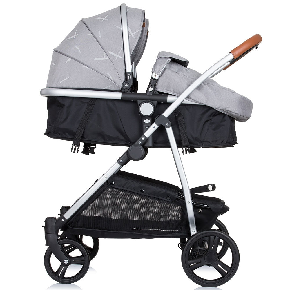 Carucior gemeni Chipolino Duo Smart 3 in 1 anthracite