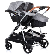 Carucior gemeni Chipolino Duo Smart 3 in 1 anthracite