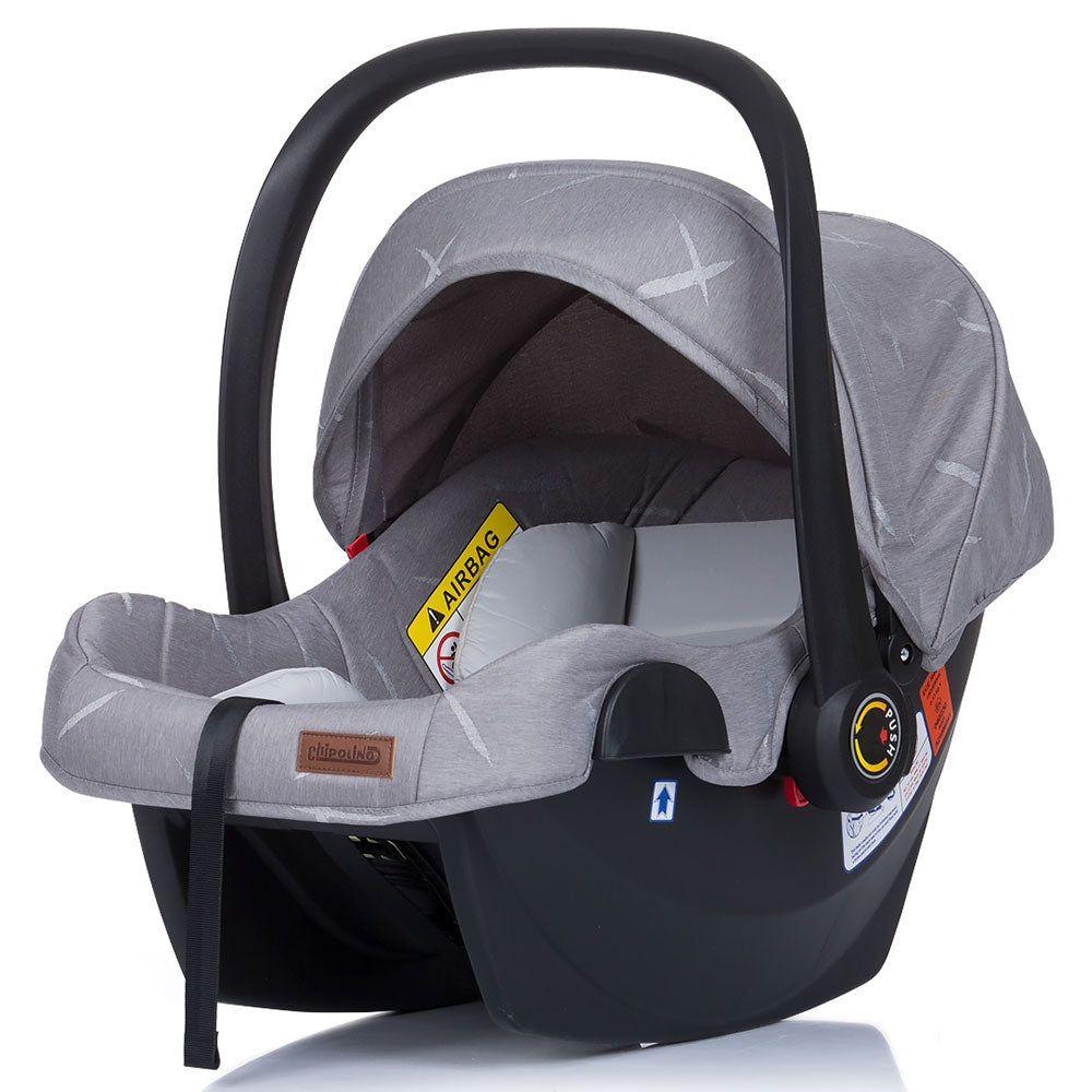 Carucior gemeni Chipolino Duo Smart 3 in 1 anthracite